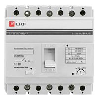 Выключатель автоматический 4п 160/160А 35кА ВА-99 PROxima EKF mccb99-160-160-4P