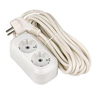 Удлинитель 2х5м с заземл. 16А IP20 Эксперт 3.0кВт ПВС 3х1 EKF UBA16-310-2-05