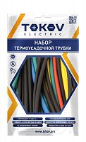 Набор термоусадочной трубки 7 цветов по 3шт (100мм) размер 4/2 TOKOV ELECTRIC TKE-THK-4-0.1-7С