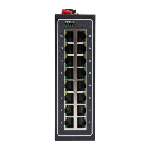Коммутатор неуправляемый промышленный U-16T 16 портов 10/100Base-T(X) RJ45 монтаж на DIN-рейку TSX EKF TSX-U-16T фото 9