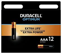 Элемент питания алкалиновый ААА 1.5В LR03-12BL Optimum 5014074 (блист.12шт) Duracell Б0056029