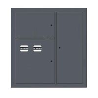 Щит этажный 2кв. RAL7016 (1000х950х150) PROxima EKF mb29-v-2-ral7016
