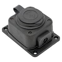 Розетка настенная 16А IP44 230В 2P+PE с защ. крышкой каучук PROxima EKF RPS-014-16-230-44-r