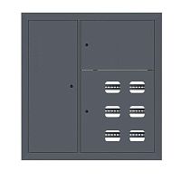 Щит этажный 6кв. слаботочка слева RAL7016 (1000х950х150) PROxima EKF mb29-v-6z-ral7016