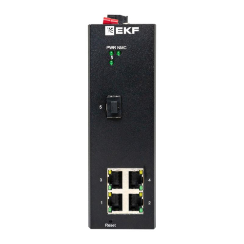 Коммутатор управляемый промышленный уровня L2 ML2-1GX/SFP-4GTP 1 порт 1000Base-X SFP 4 порта 10/100/1000Base-T(X) RJ45 c PoE монтаж на DIN-рейку TSX EKF TSX-ML2-1GX/SFP-4GTP фото 8