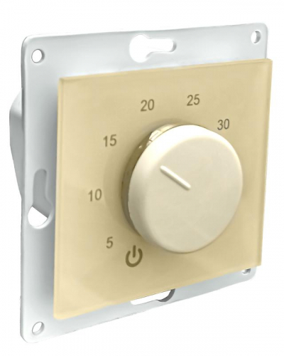 Термостат механический Th-HF-E-B 16А 3.6кВт для теплых полов датчик пола с возможн. установкой в рамку Legrand Etika беж. Extherm Th-HF-E-B фото 2