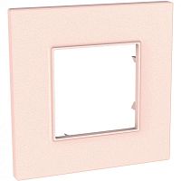 Рамка 1-м Unica Quadro роз./жемчуж. SchE MGU4.702.37