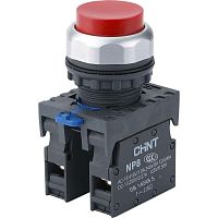 Кнопка управления NP8-11BND/4 с подсветкой красн. 1НО+1НЗ АС110В-230В(LED) IP65 (R) CHINT 667124
