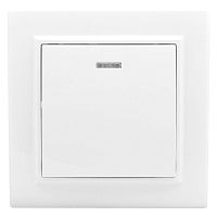 Выключатель 1-кл. СП Минск 10А IP20 с индикатором бел. Basic EKF ERV10-121-10