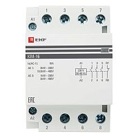 Контактор модульный КМ 16А 2NО+2NC (3 мод.) PROxima EKF km-3-16-22