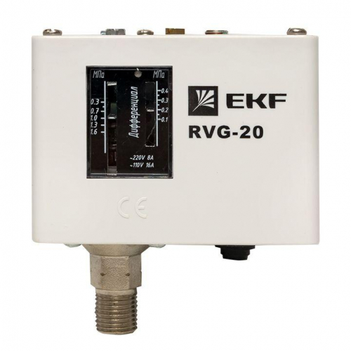 Реле избыточного давления RVG-20-1.6 (1.6МПа) EKF RVG-20-1.6 фото 2