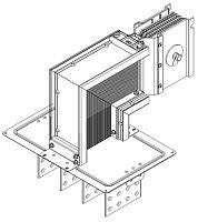 Секция фланцевая вниз Тип2 1250А Al 3L+N+PER IP55 тран. IEK LB-1250A4-35-F-FD2
