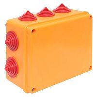 Коробка огнестойкая E90 150х110х70мм 6п с клеммником 1.5-6кв.мм IP55 EKF plc-kmrf-150-6-06