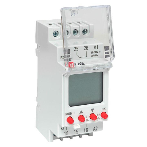 Таймер электронный двухканальный ТЭ-80 24-230В EKF te-80-24-2 фото 2