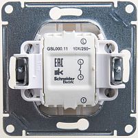 Выключатель 1-кл. СП Glossa 10А IP20 (сх. 1) 10AX механизм перламутр. SE GSL000611