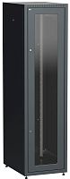 Шкаф сетевой LINEA E 42U 600х800мм стекл. передняя дверь задняя металлическая черн. ITK LE05-42U68-GM