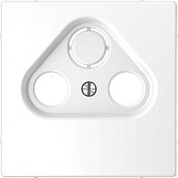 Накладка центральная Merten D-Life TV розетки 2/3 отв. SD бел. лотос SchE MTN4123-6035