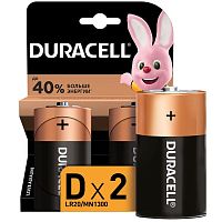 Элемент питания алкалиновый D/LR20/MN 1300 BP-2 (блист.2шт) Duracell Б0014055