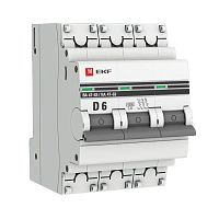 Выключатель автоматический модульный 3п D 6А 6кА ВА 47-63 PROxima EKF mcb4763-6-3-06D-pro