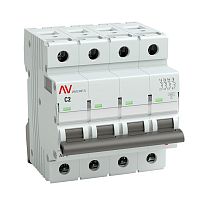 Выключатель автоматический модульный 4п C 2А 10кА AV-10 AVERES EKF mcb10-4-02C-av